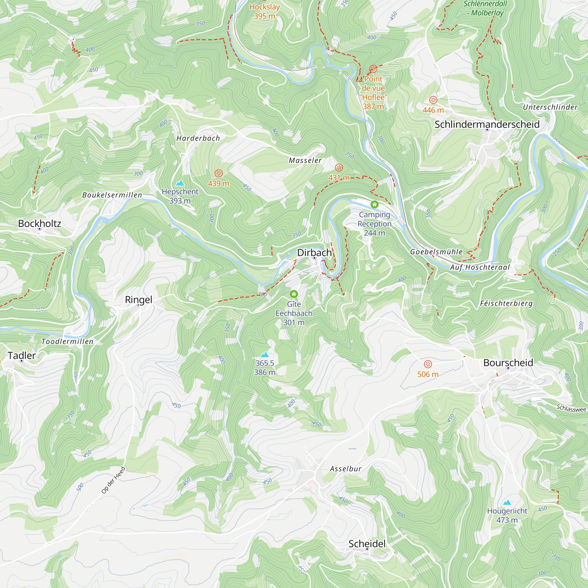 Gîte Eechbaach map