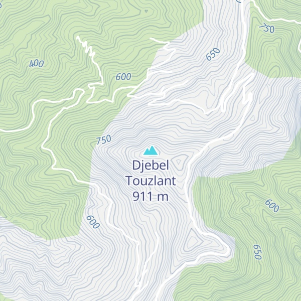 Map of Djebel Touzlant