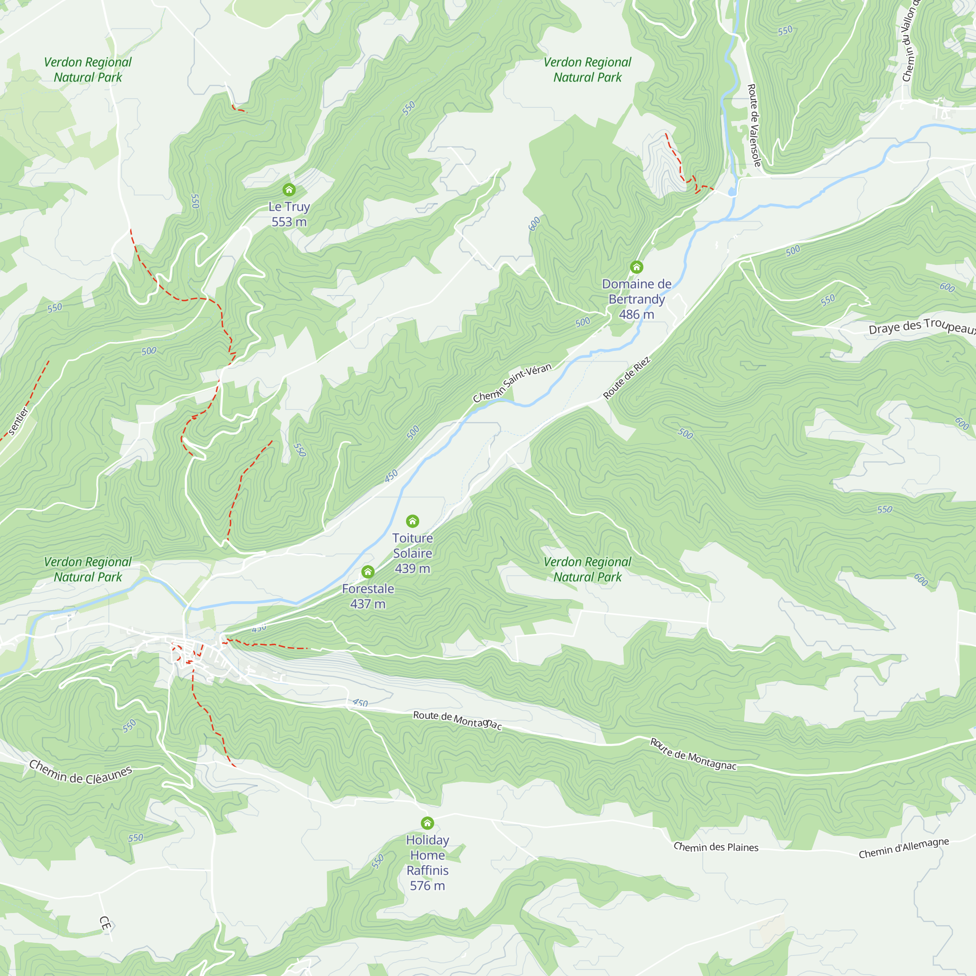 Bastide La Fondue map