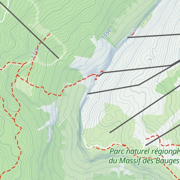Map of Mont Margeriaz