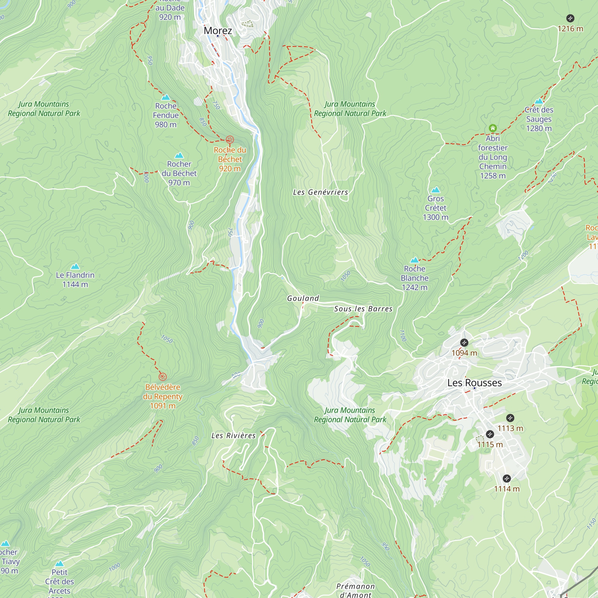 Gîte de Gouland map