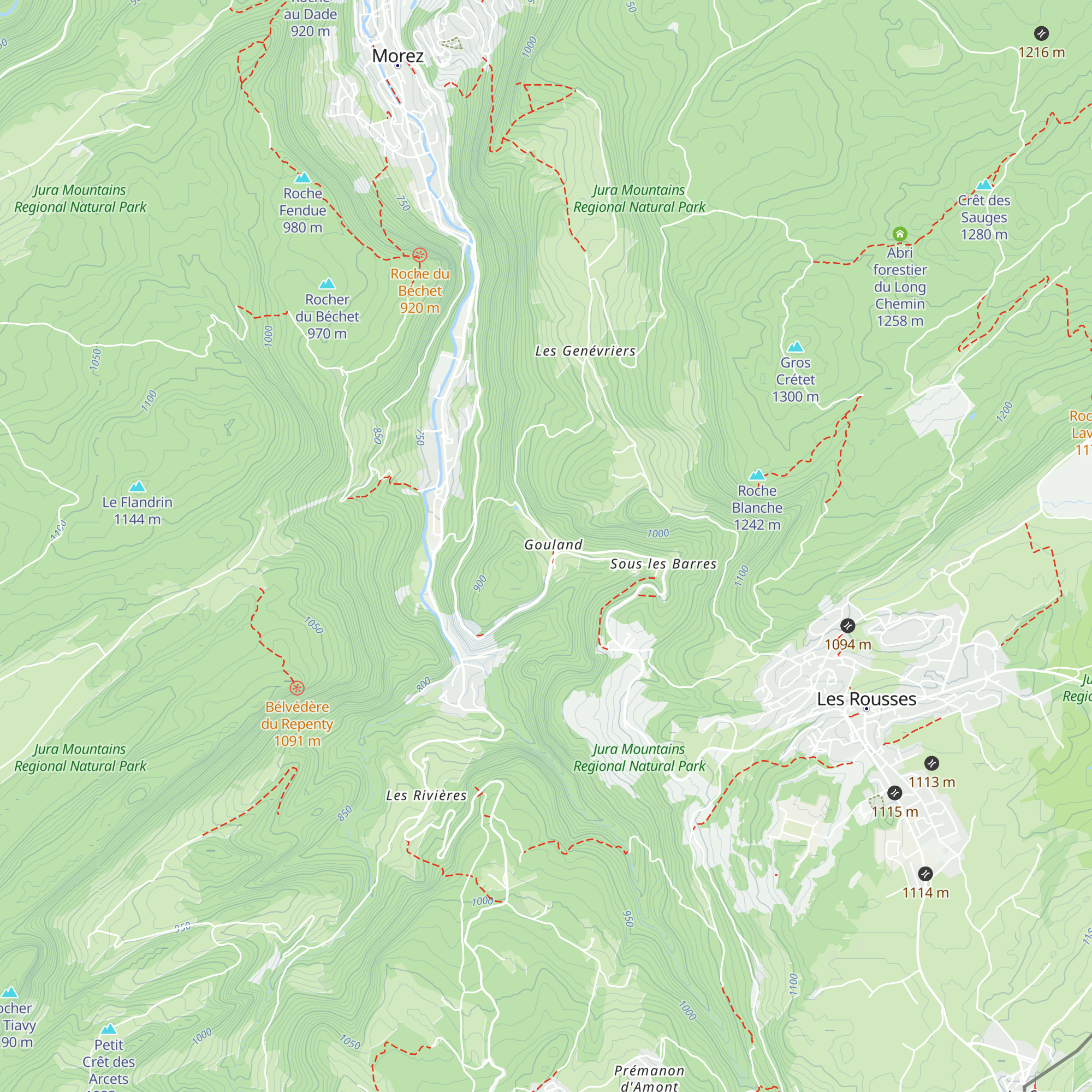 Gîte de Gouland map