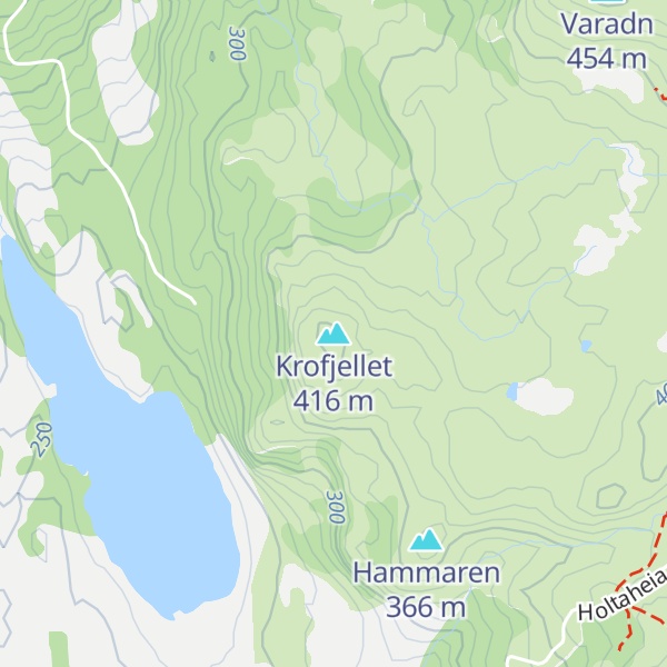 Map of Krofjellet