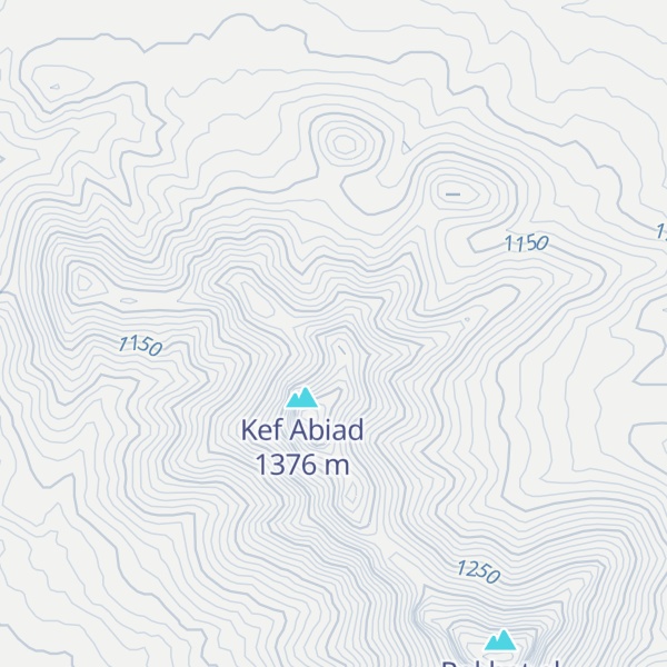 Map of Kef Abiod