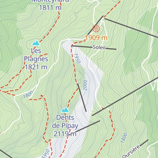 Map of Montagne des Fanges