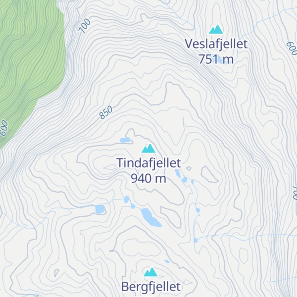 Map of Tindafjellet