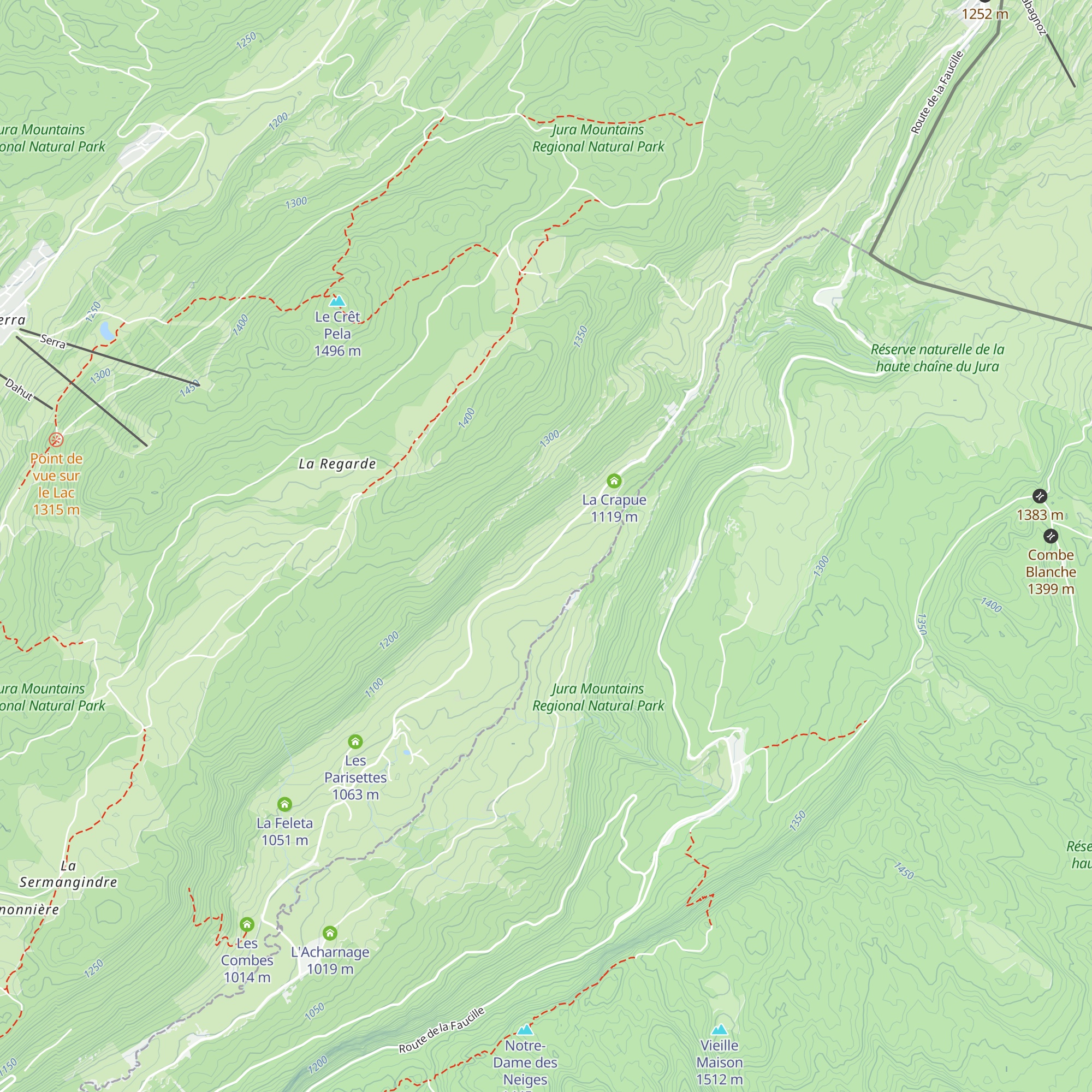 La Serriere map