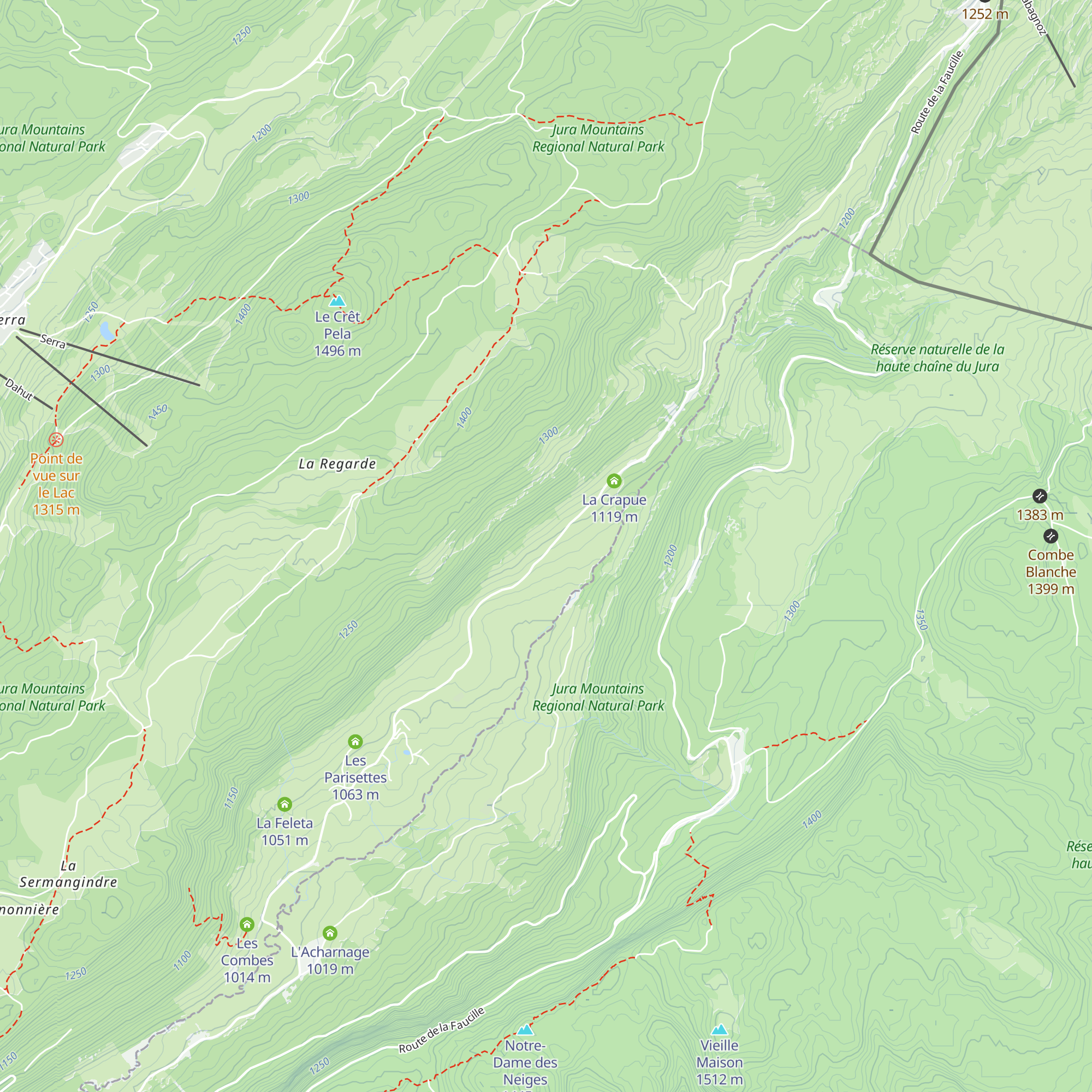 La Serriere map