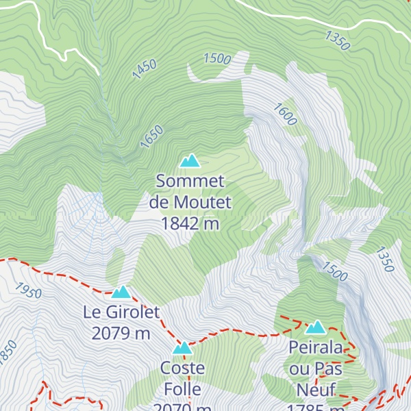 Map of Cabane du Moutet