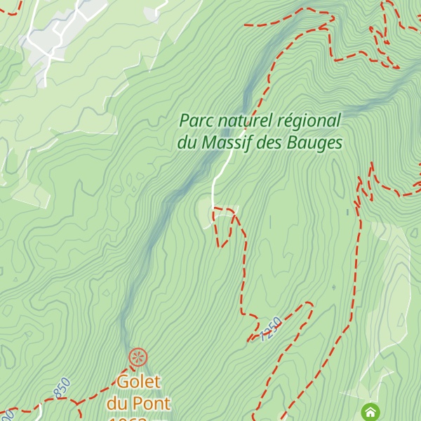 Map of Chalet du Trousset