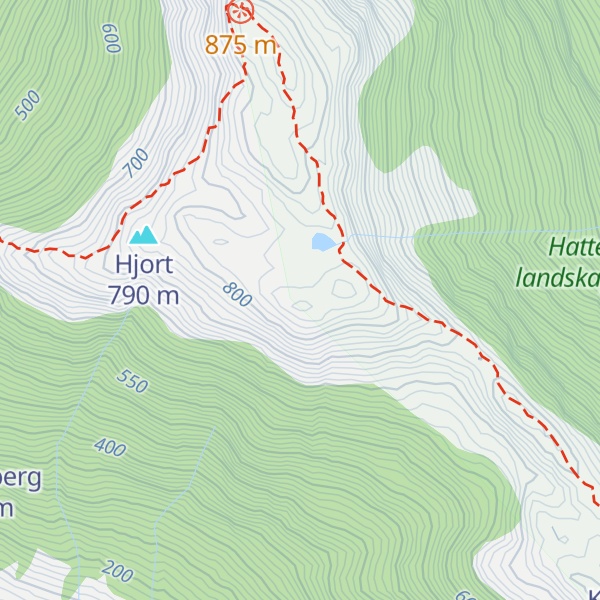 Map of Ørnafjellet