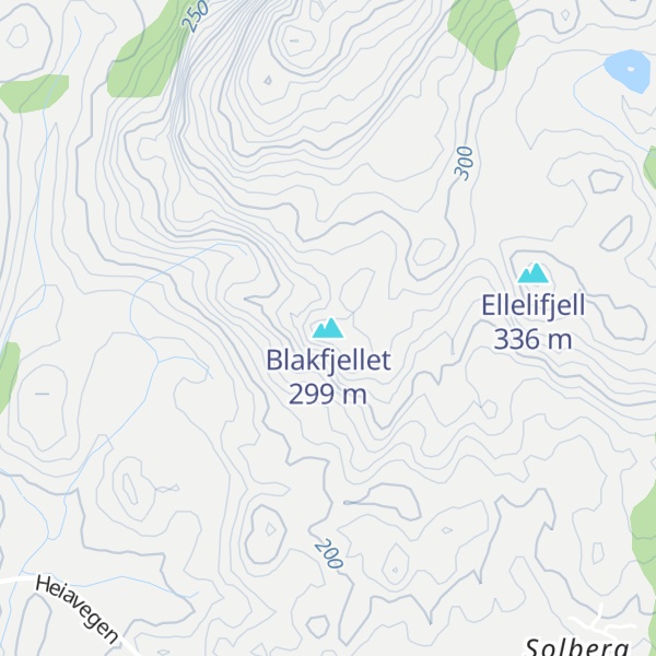 Map of Blakfjellet