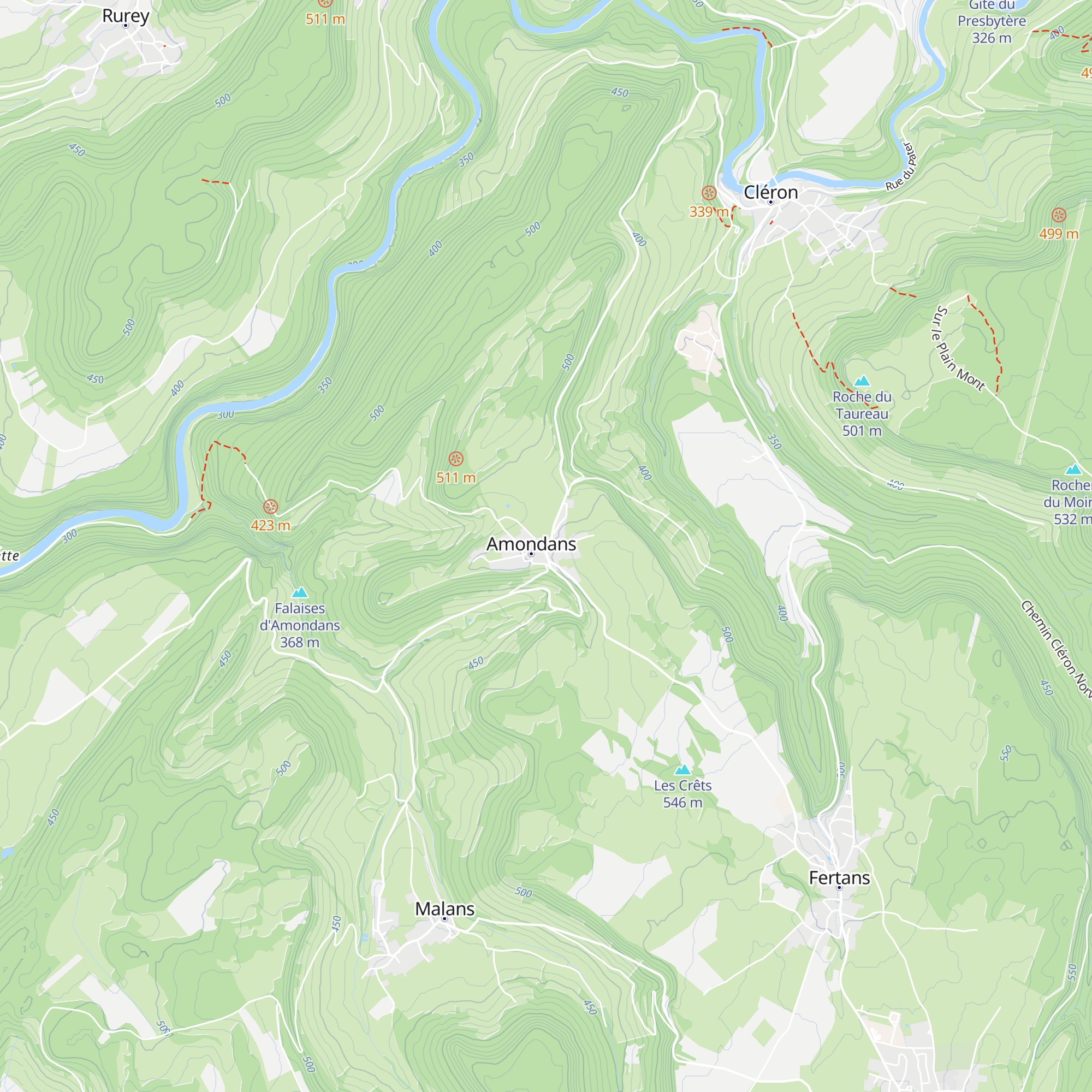 Gîte de Groupe „Entre Loue et Lison“ map