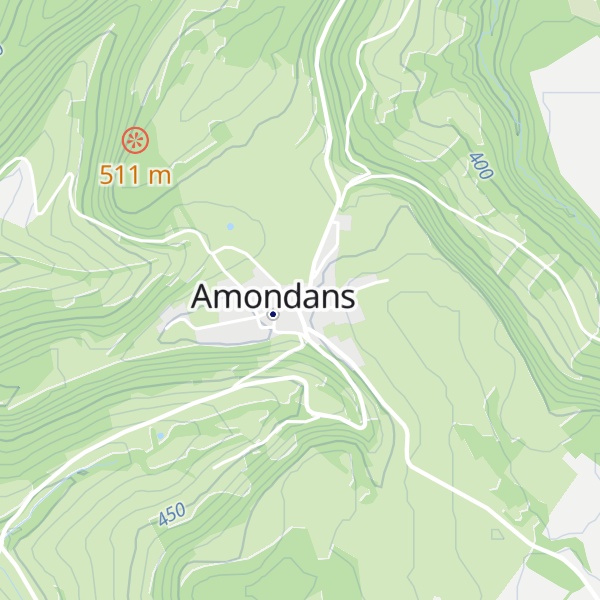 Map of Gîte de Groupe „Entre Loue et Lison“