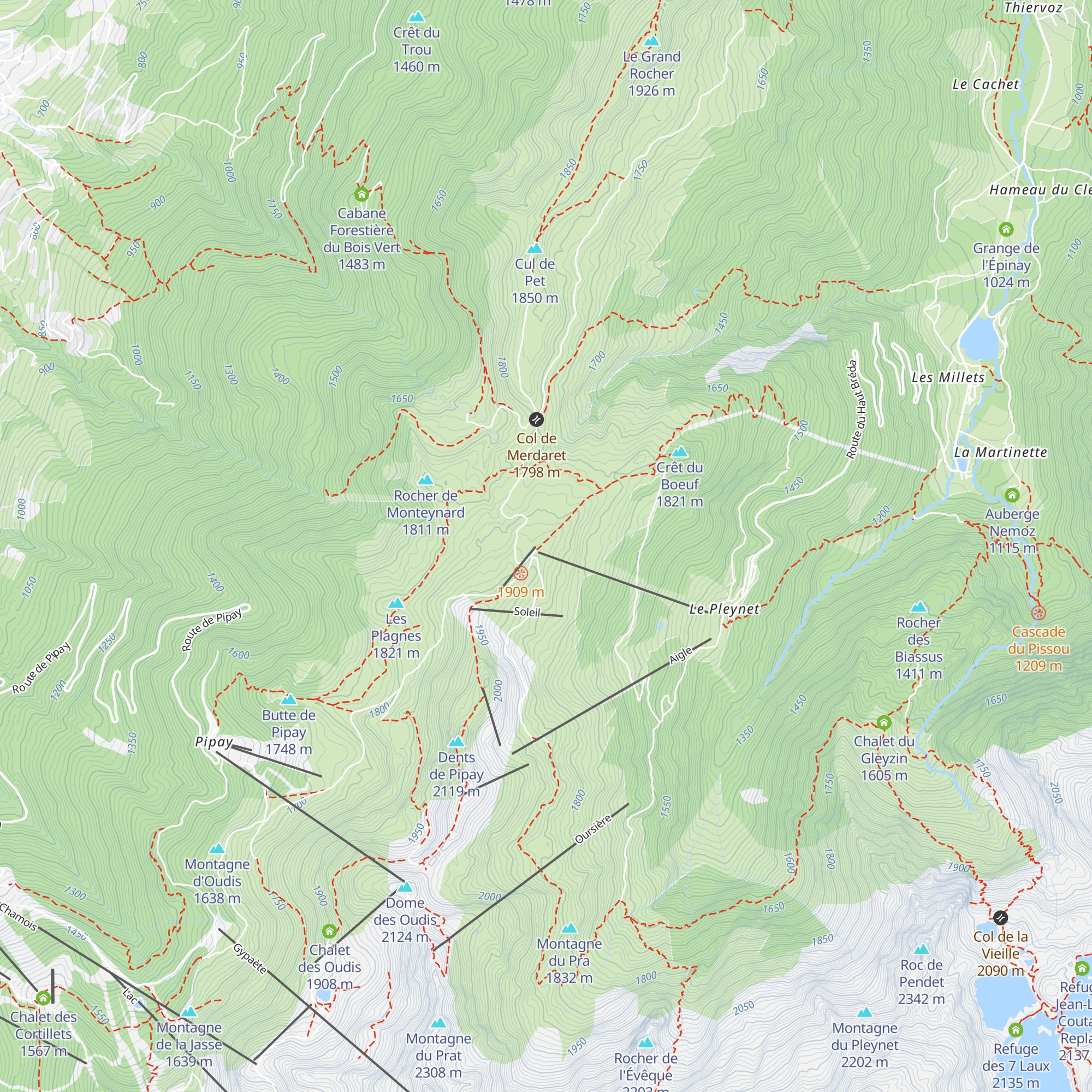 Pincerie map