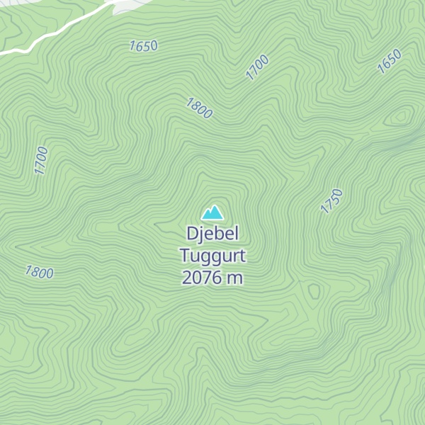 Map of Djebel Tuggurt