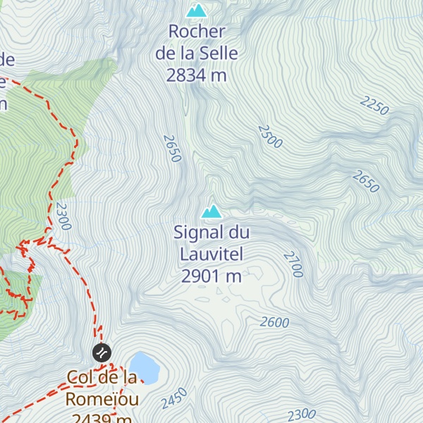 Map of Signal du Lauvitel