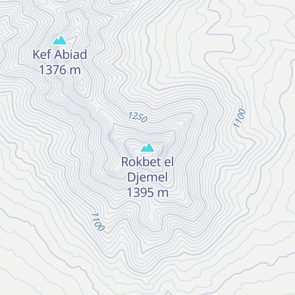 Map of Rokbet el Djemel