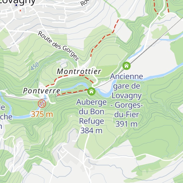 Map of Auberge du Bon Refuge