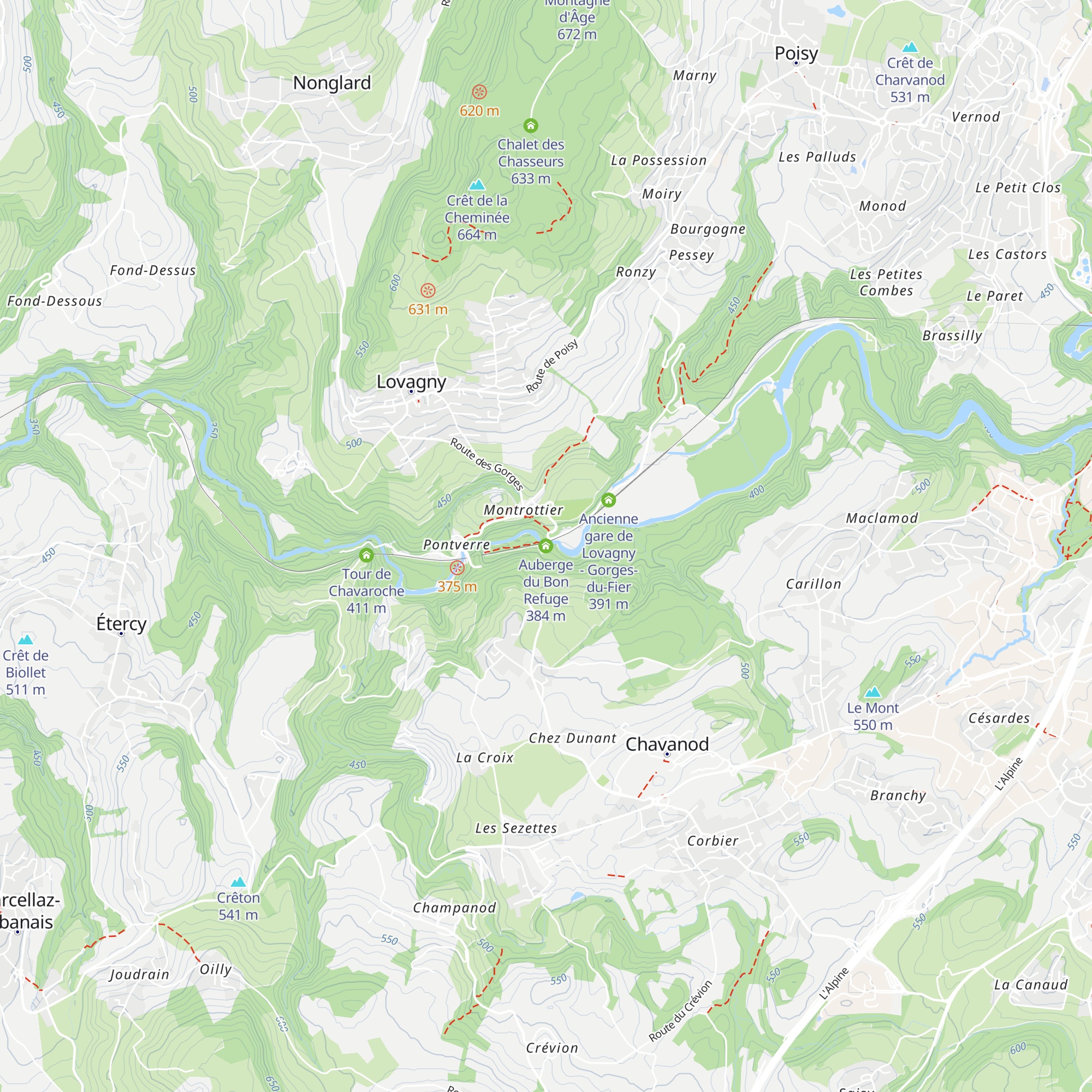 Auberge du Bon Refuge map