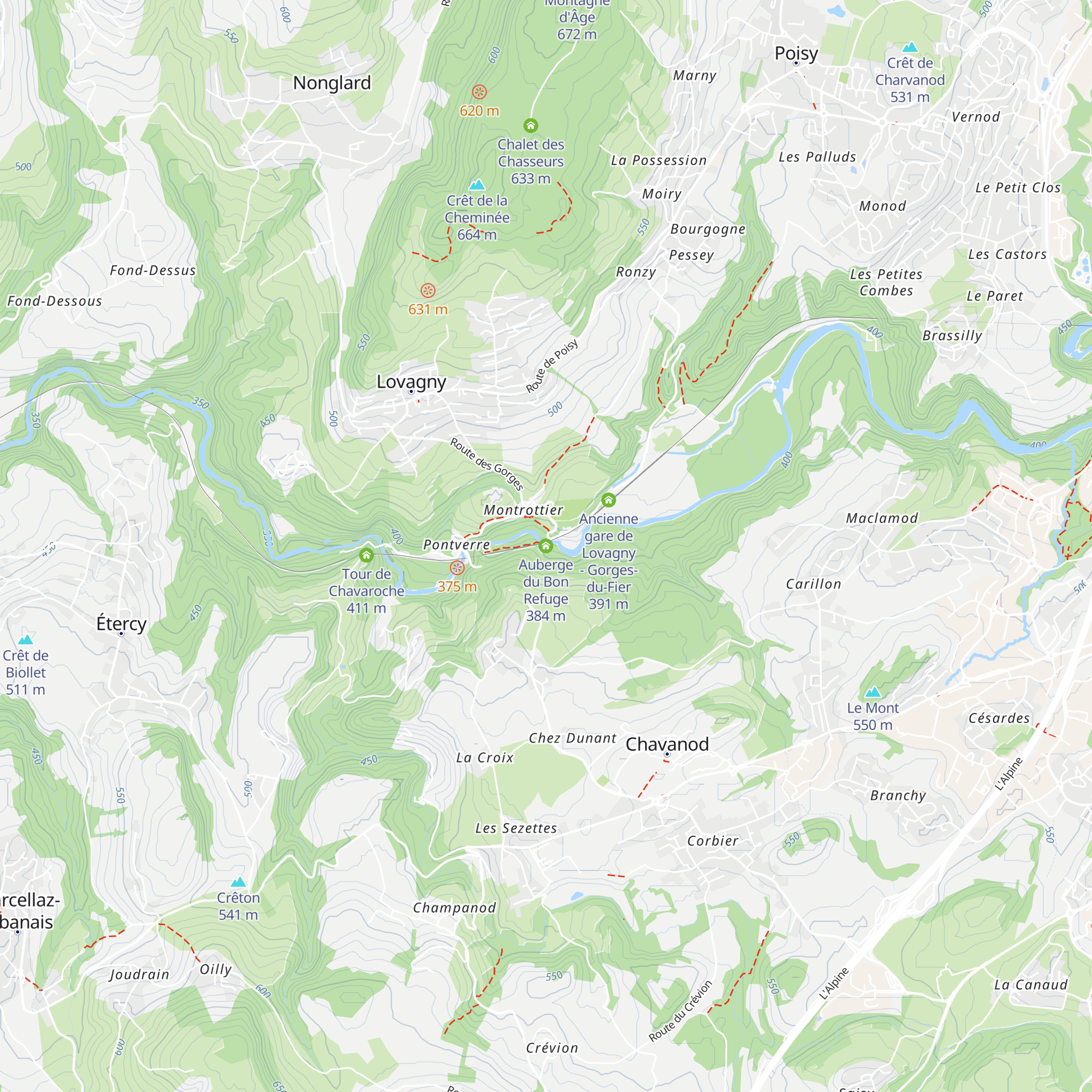 Auberge du Bon Refuge map