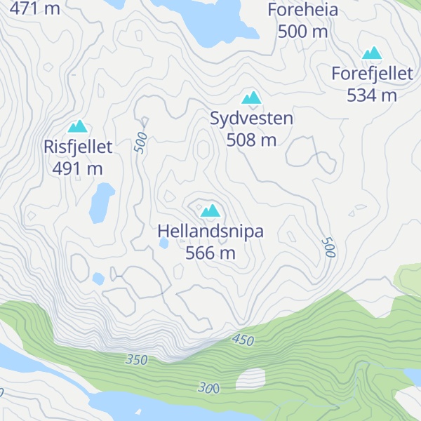 Map of Hellandsnipa
