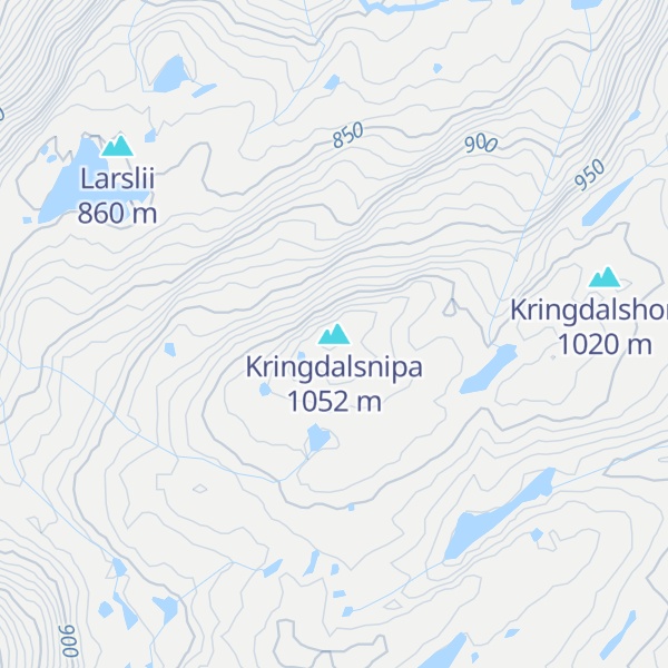Map of Kringdalsnipa
