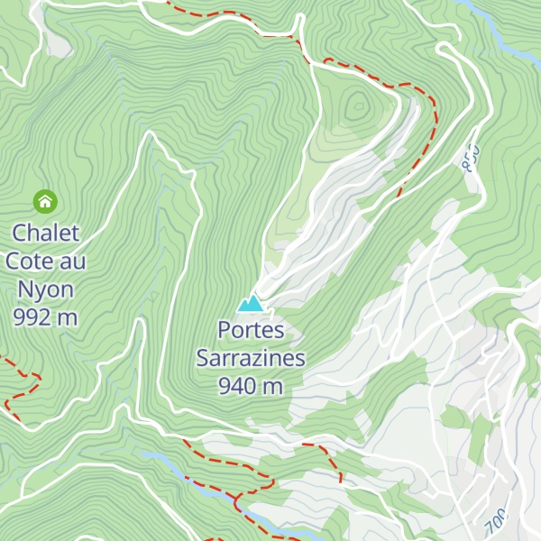 Map of Refuge de Florimont