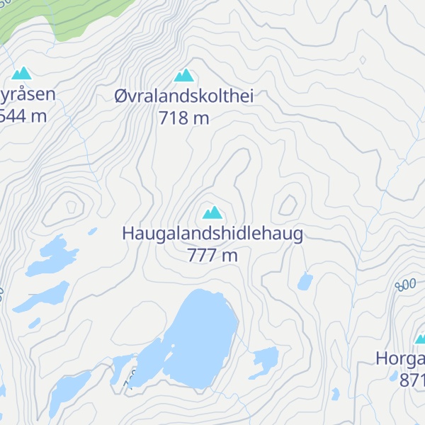 Map of Haugalandshidlehaug