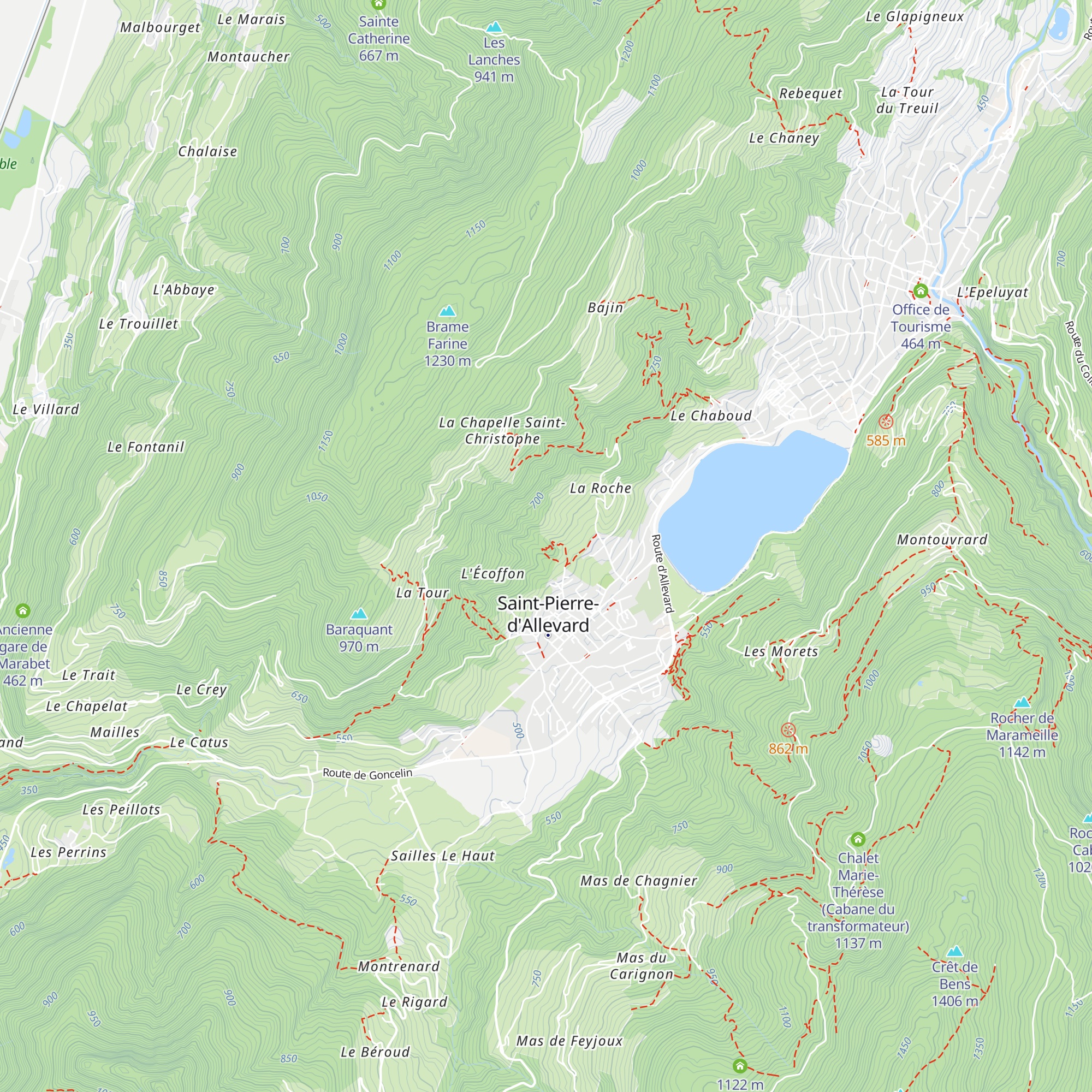 Tour d'Aquin map