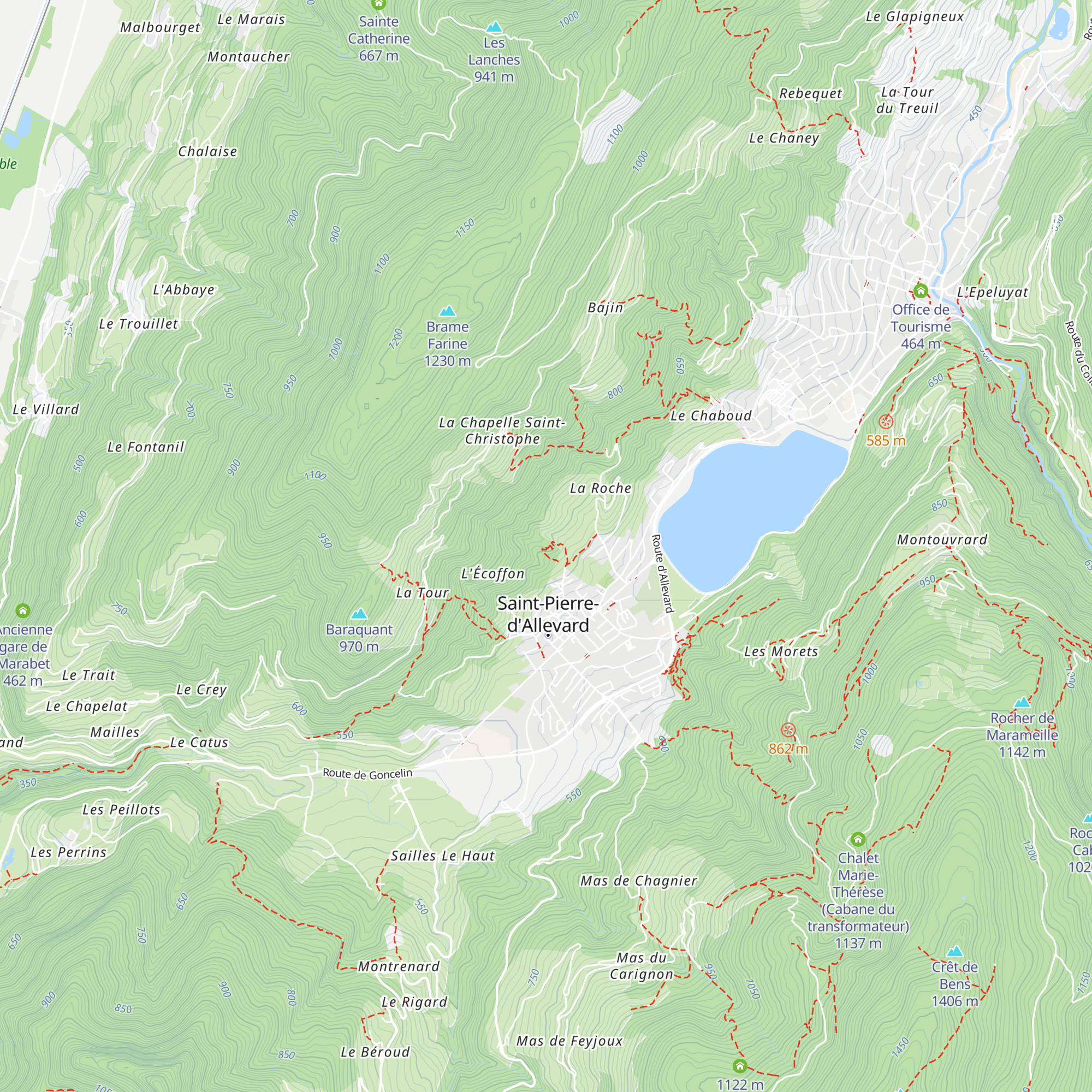 Tour d'Aquin map