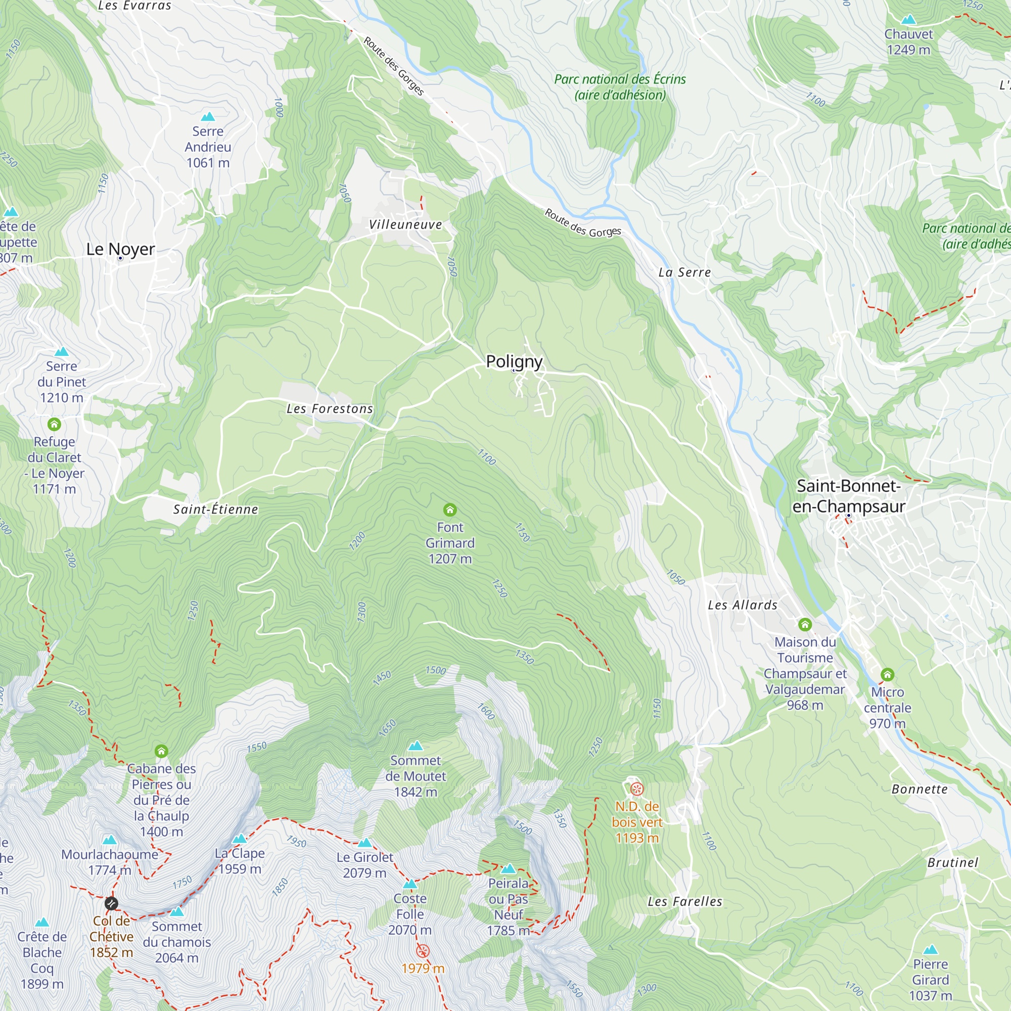 Forest de Charaboule map