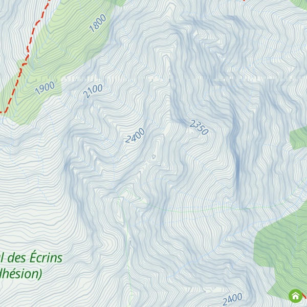 Map of Rochers de l'Aiguille du Midi