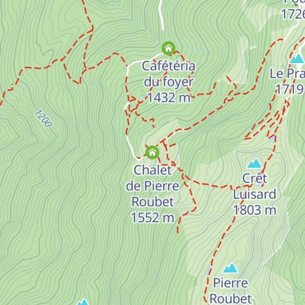 Map of Chalet de Pierre Roubet
