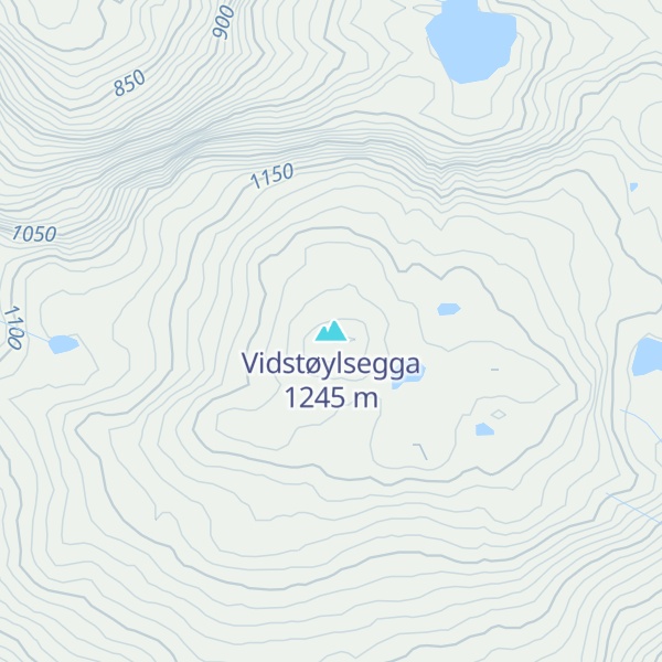Map of Vidstøylsegga