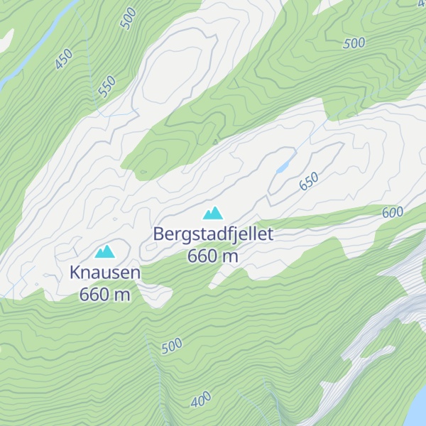 Map of Bergstadfjellet