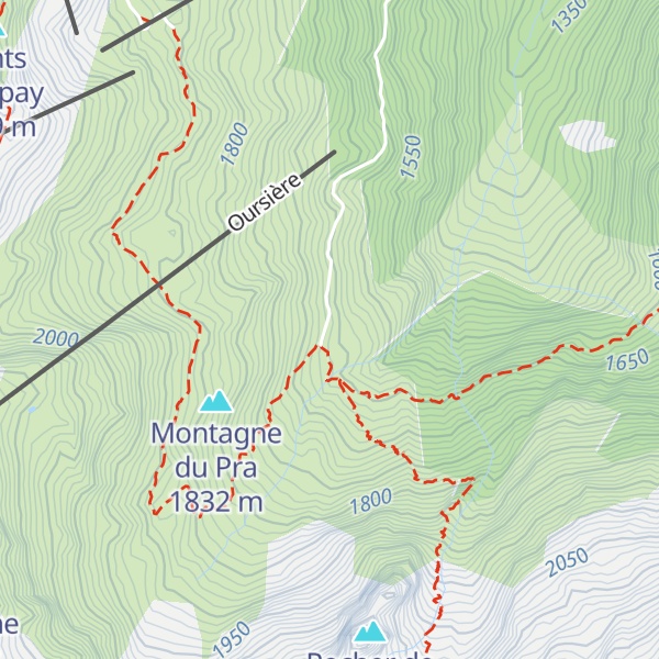 Map of Chalet du Pra