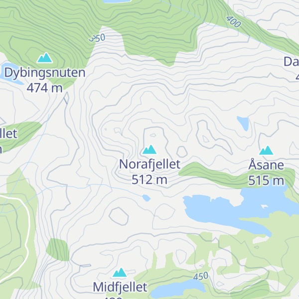 Map of Norafjellet