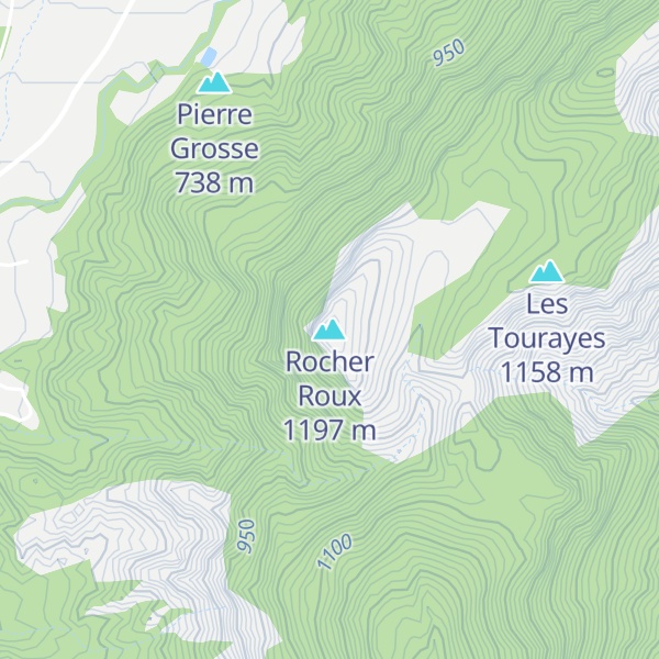 Map of Rocher Roux