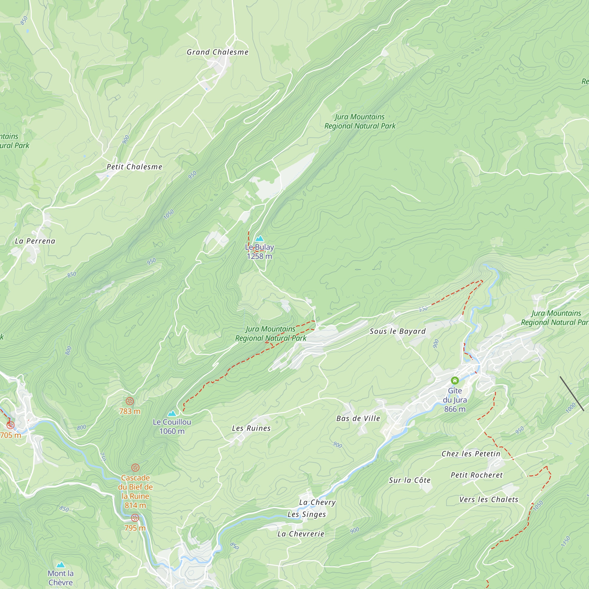 Refuge des Arboux map