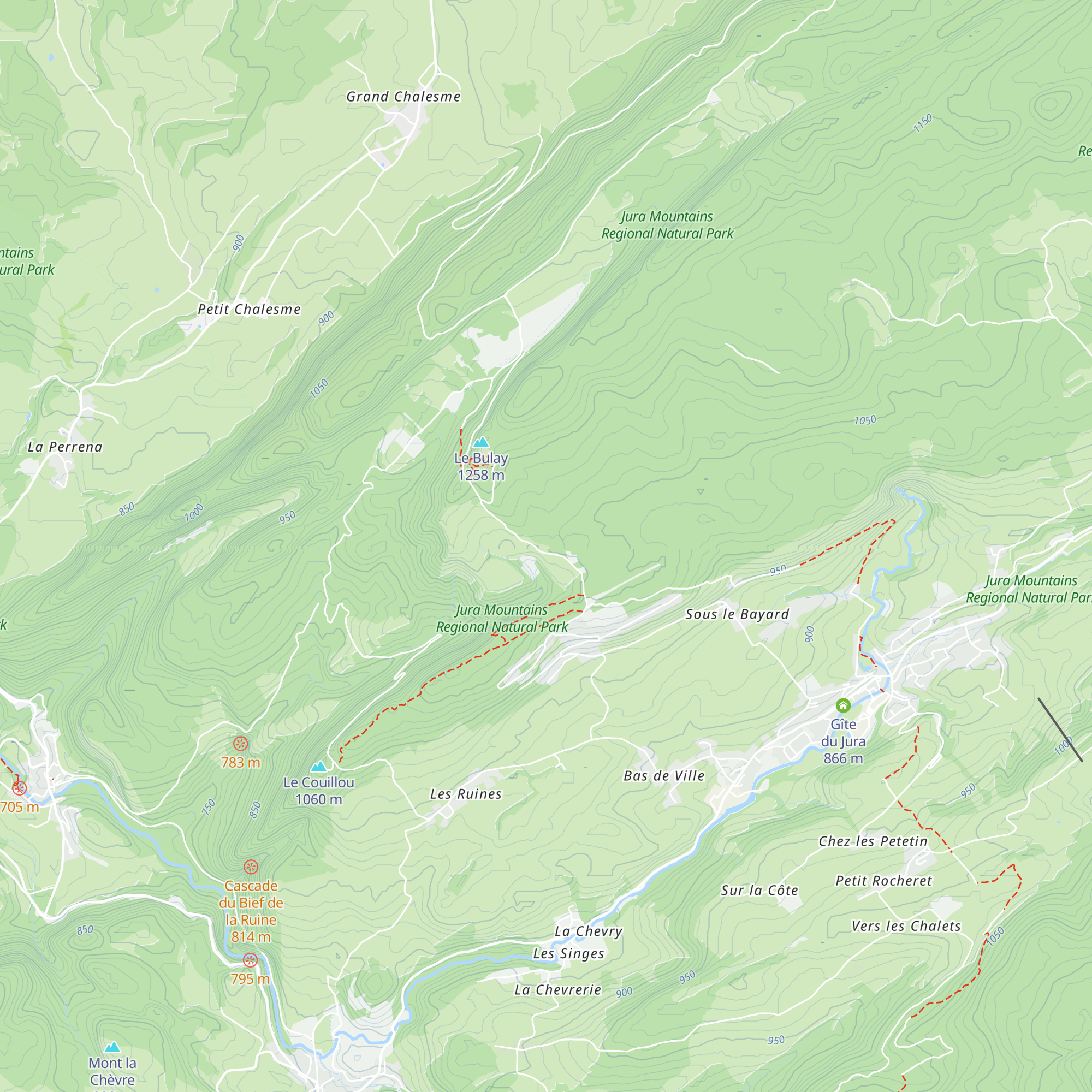 Refuge des Arboux map