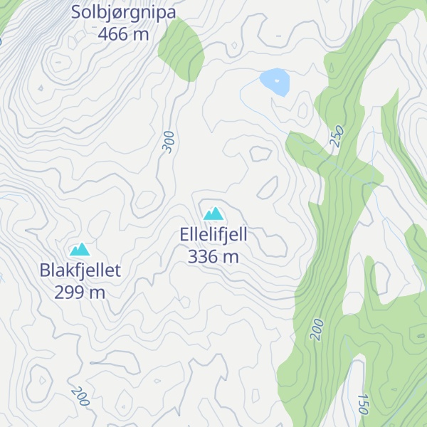 Map of Ellelifjell