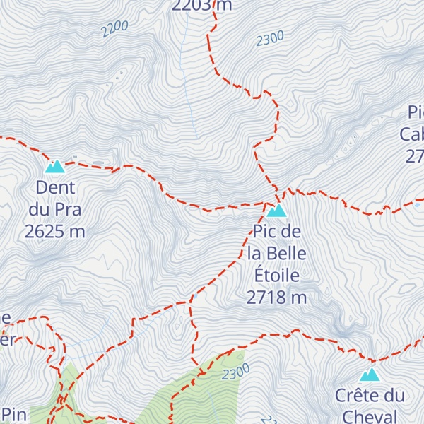 Map of Dôme de Vouteret