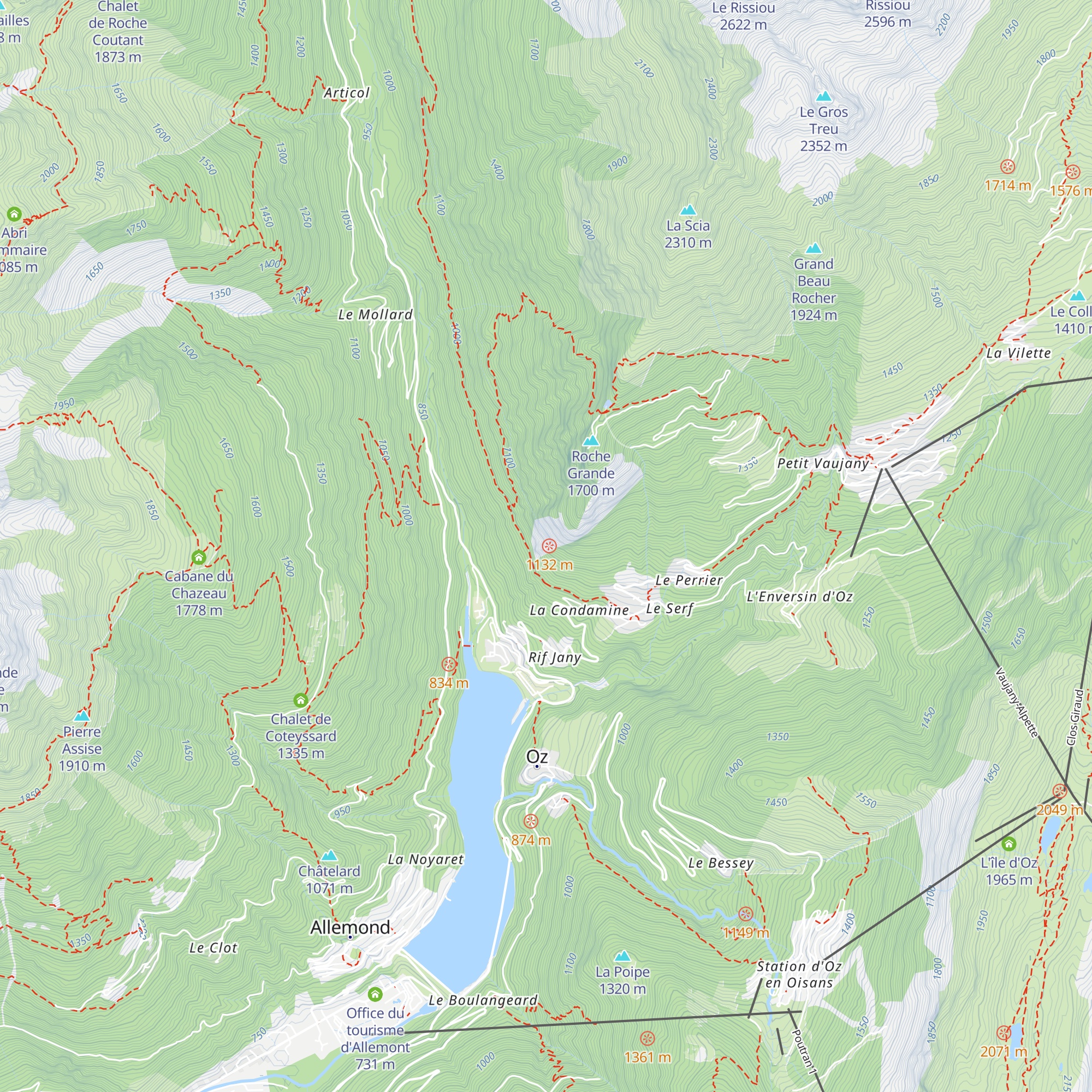 Chambre de mise en charge map