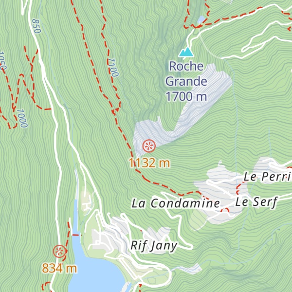 Map of Chambre de mise en charge