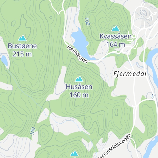 Map of Husåsen