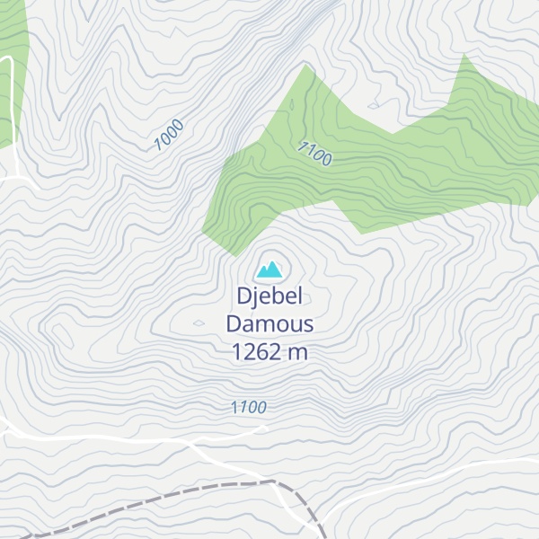 Map of Djebel Damous