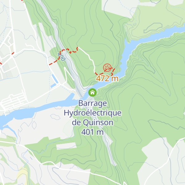 Map of Barrage Hydroélectrique de Quinson