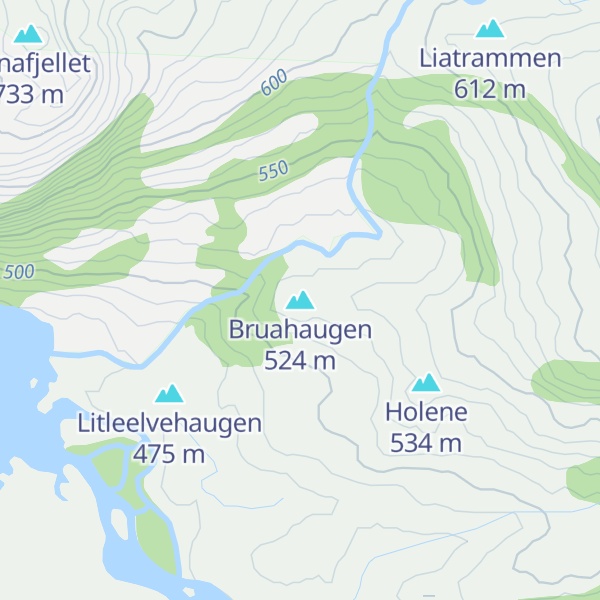 Map of Bruahaugen
