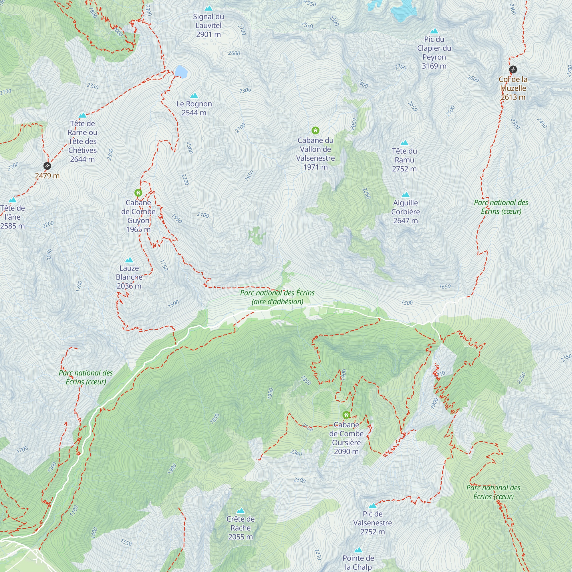 Gîte d'étape le Béranger map